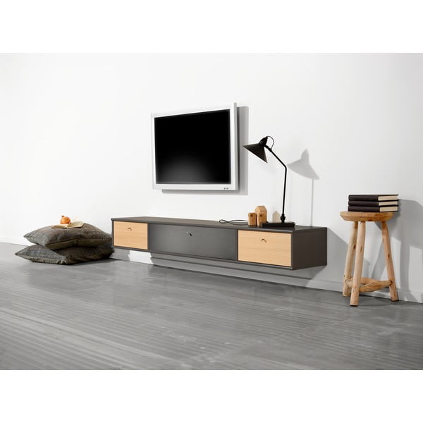 Антрацитно сива маса за телевизор Mistral 035 - Hammel Furniture-image-1