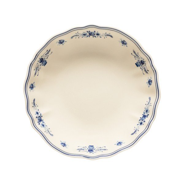 Синя/бежова глинена чиния за сервиране ø 23 cm Vila – Costa Nova