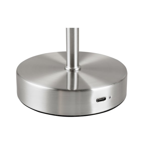 LED настолна лампа с възможност за димиране в сребристо (височина 30 cm) Jeff - Reality-image-4