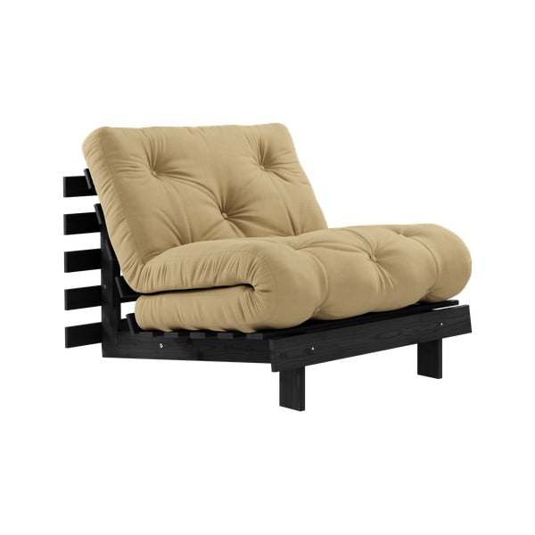 Кресло в цвят горчица Roots Black Night – Karup Design