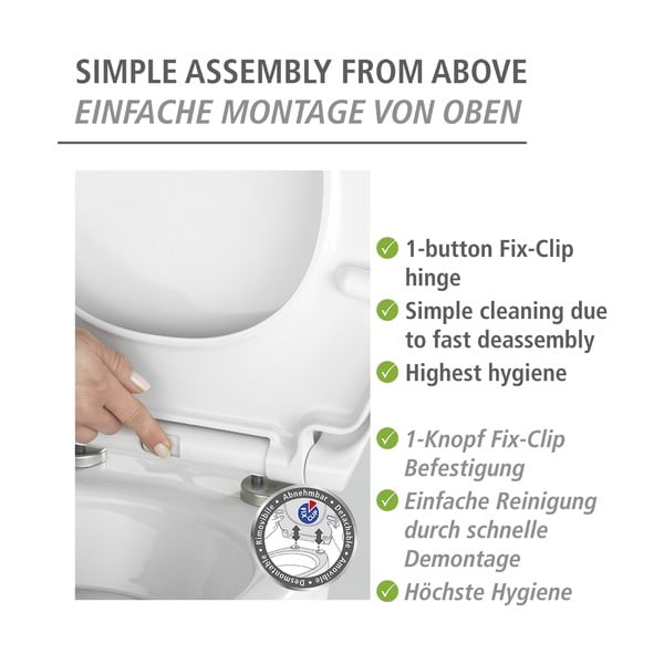 Тоалетна чиния с автоматично затваряне 37 x 44,5 см Rollin'Art Red Blossom – Wenko-image-4