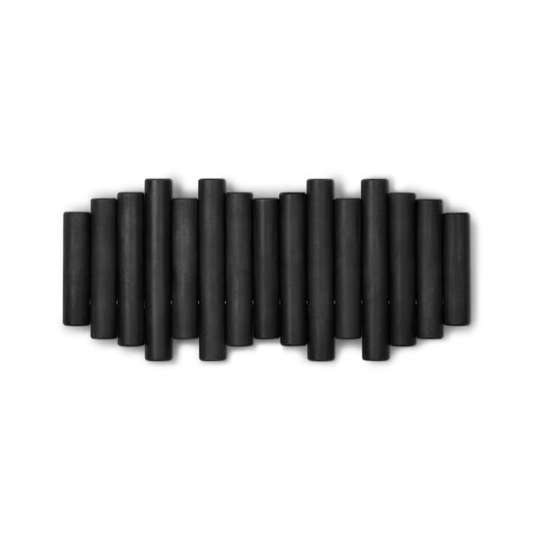 Черна стенна закачалка от борова дървесина Picket - Umbra-image-4