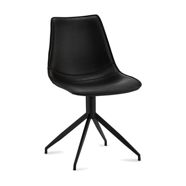 Черни въртящи се трапезни столове в комплект от 2 броя Isabel - Furnhouse