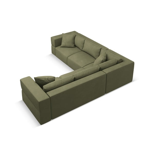 Светлозелен променлив ъглов диван Esther – Milo Casa-image-3