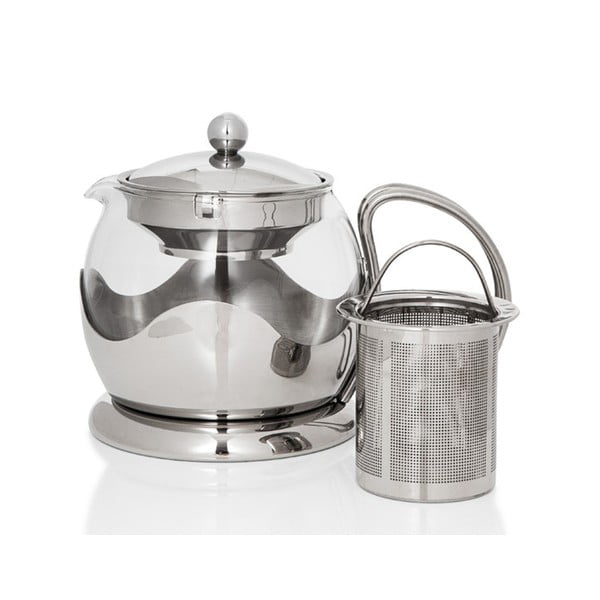 Чайник от неръждаема стомана с цедка Инфузер, 750 ml - Sabichi-image-1