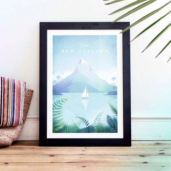 Плакат , 50 x 70 cm New Zealand - Travelposter-image-1