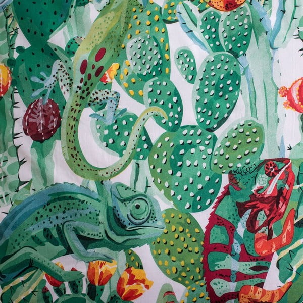 Зелено единично  памучно детско спално бельо със светещ ефект 140x200 cm Chameleon – Jerry Fabrics-image-4