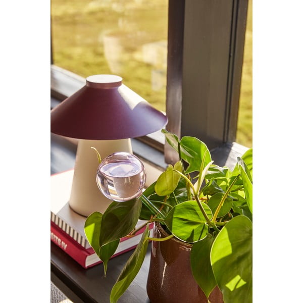 Зелена и розова стъклена сфера за поливане Flora - Hübsch-image-1