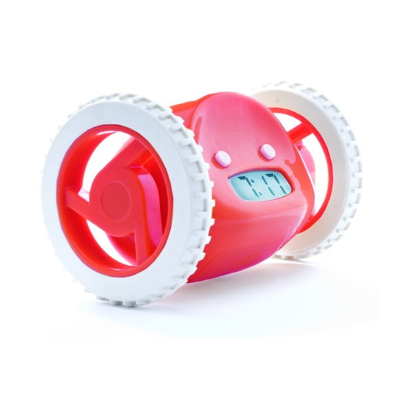 Clocky, budík na kolečkách, červený-image-2