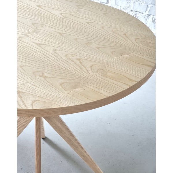 Трапезна маса от масивен ясен 90x90 cm Jubi – Ragaba-image-3