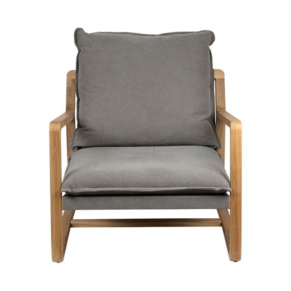 Сив дървен градински стол Azenon - Côté Table-image-2