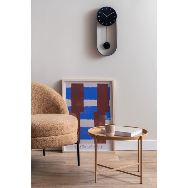 Бежова метална кръгла масичка за кафе ø 50 cm Meseta  – Leitmotiv-image-1