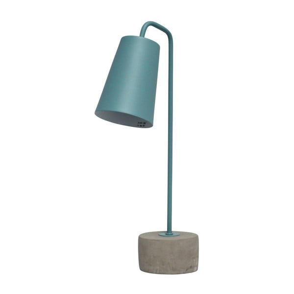 Modrá stolní lampa z betonu a kovu Red Cartel Placido