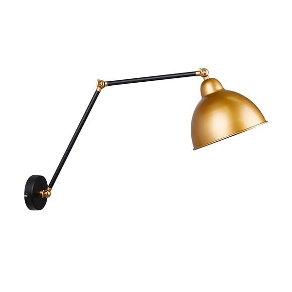Метална стенна лампа в черно-златист цвят Truck - Candellux Lighting
