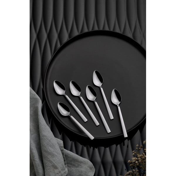 Прибори за хранене 36 бр. от неръждаема стомана в сребрист цвят – Hermia-image-4