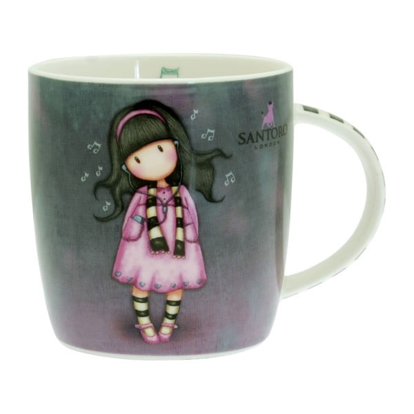 Hrnek z kostního porcelánu Santoro London Gorjuss Little Song, 330 ml-image-1