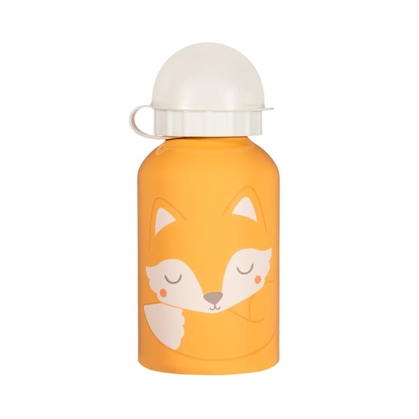 Оранжево-бяло бебешко шише за пиене , 250 мл Woodland Fox - Sass & Belle