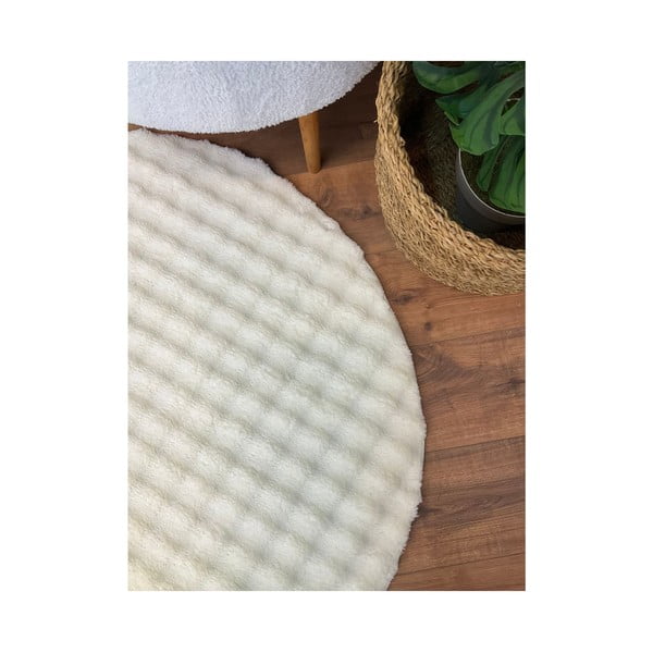 Кремав кръгъл килим подходящ за пране ø 120 cm Bubbly – Oyo Concept-image-4