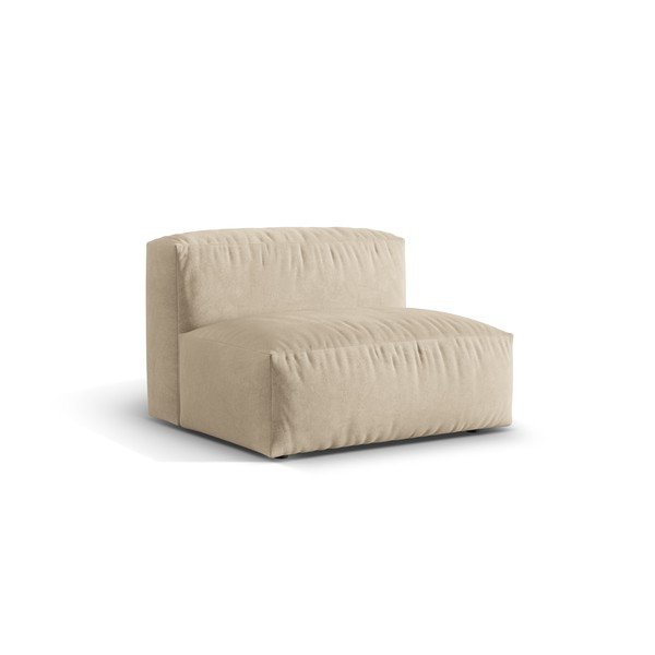 Бежов кадифен модул за диван (среден модул) Martina – Micadoni -image-2