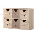 Дървен органайзер за детски играчки  в естествен цвят 27x8x18 cm Calle – Bloomingville Mini