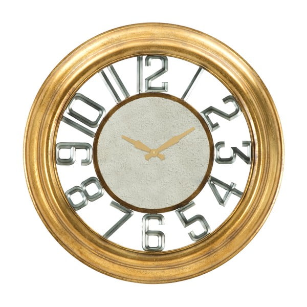 Стенен часовник от желязо в златист цвят Ver - Mauro Ferretti