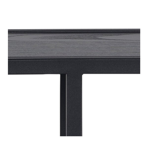 Черен двуетажен метален рафт Seaford - Actona-image-2