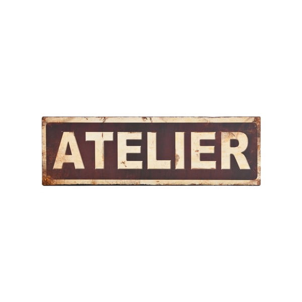 Метална табела 35x11 cm Atelier – Antic Line