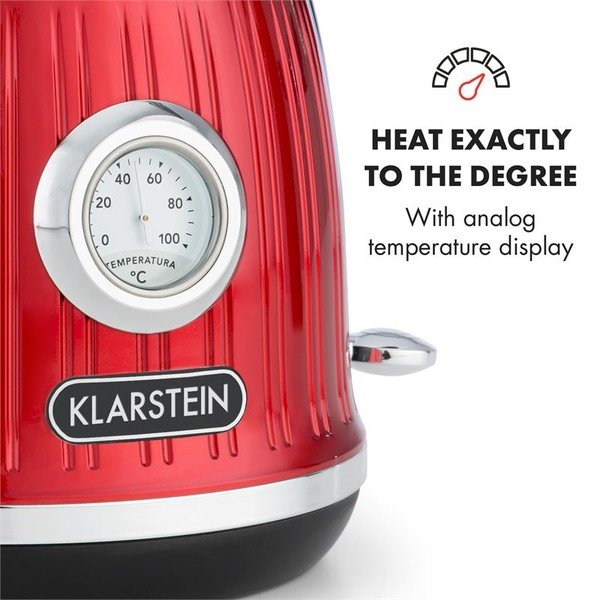 Червен чайник Cancan - Klarstein-image-3