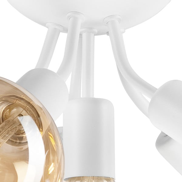 Бяло осветително тяло за таван без абажури Viggo – LAMKUR-image-4