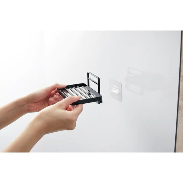 Черна самозалепваща метална сапунерка Film Hook – YAMAZAKI-image-2