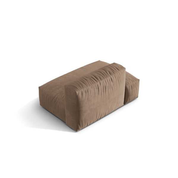 Светлокафяв кадифен модул за диван (ляв ъгъл) Martina – Micadoni -image-2