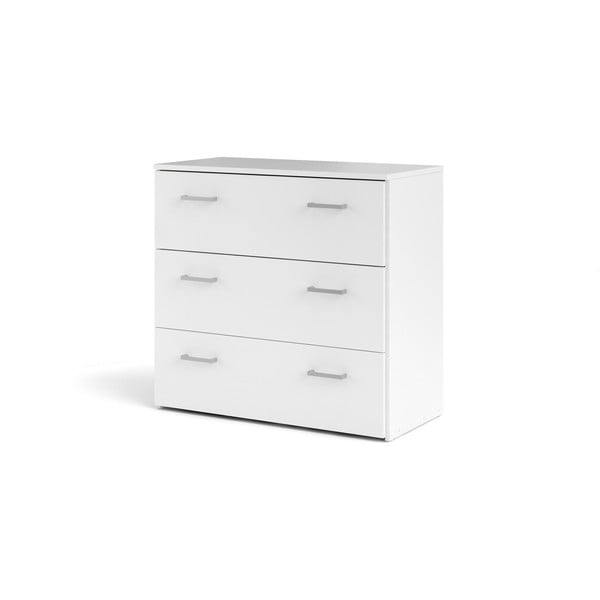 Бял нисък скрин 74x70 cm Space – Tvilum-image-4