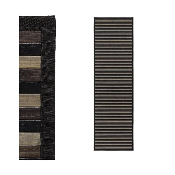 Сива бамбукова пътека 60x200 cm – Casa Selección-image-2