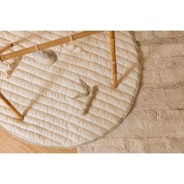 Зелено и кремаво детско килимче за игра Bamboo Leaf – Lorena Canals-image-3