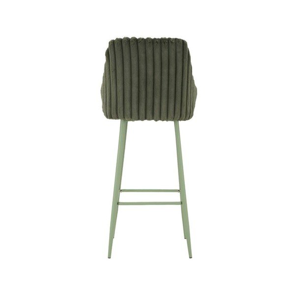 Зелени тапицирани бар столове в комплект с подлакътници 2 бр. (височина на седалката 78 cm) Alaska – Mauro Ferretti-image-4