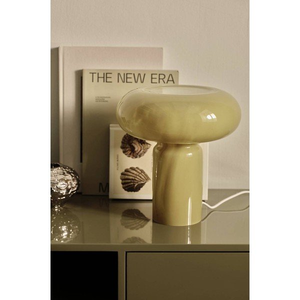 Стъклена настолна лампа в цвят каки (височина 28 cm) Aurora – Ellos Home-image-2