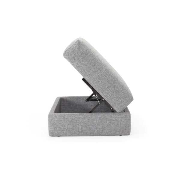 Сива табуретка Innovation Cornila Pouf Twist Granite-image-2