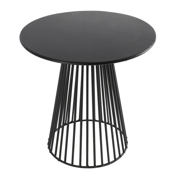 Černý odkládací stolek Serax Bistrot Garbo, ⌀ 60 cm