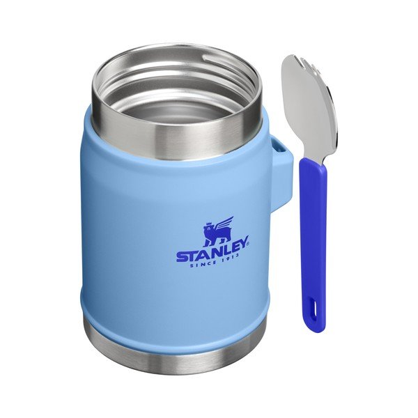 Син термос за храна от неръждаема стомана 400 ml Legendary Food Jar + Spork Blue Sky – Stanley-image-1
