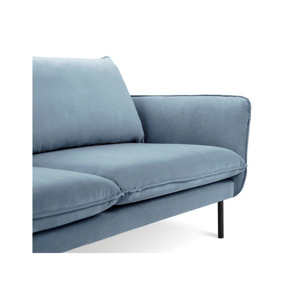 Светлосин кадифен диван , 230 см Vienna - Cosmopolitan Design-image-3