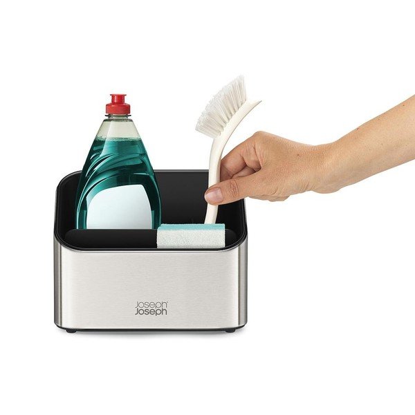 Метална стойка за перилни препарати в блестящо сребрист цвят Surface – Joseph Joseph-image-4