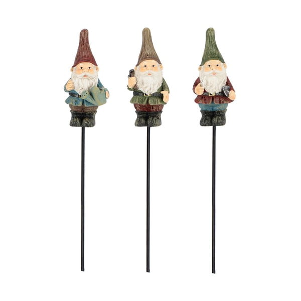 Градински свещи в комплект 3 бр. от полирезин Gnome – Esschert Design