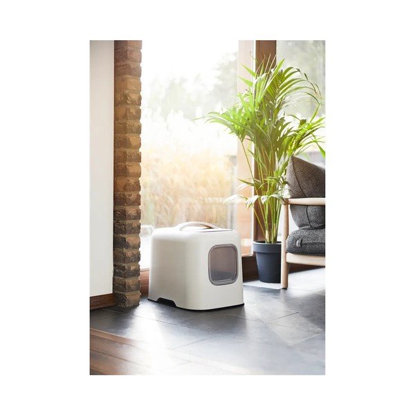 Бял комплект котешка тоалетна и лопатка Biala – Rotho-image-4