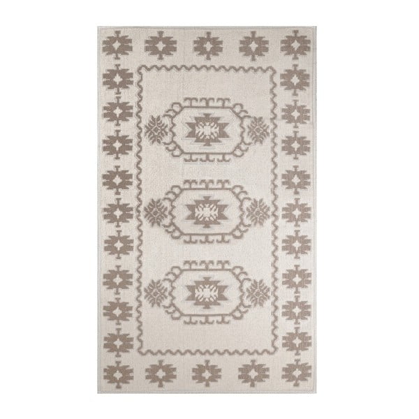 Кремав килим с памук Yoruk Coffee, 80 x 150 cm - Unknown