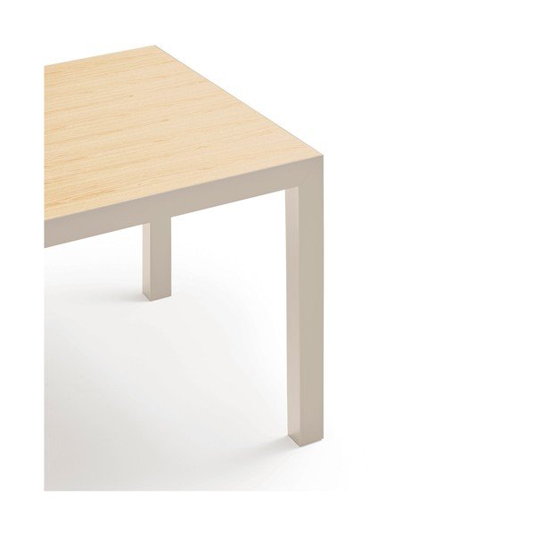 Трапезна маса с дъбова дървена плоскост 75x180 cm Alma – Teulat-image-3