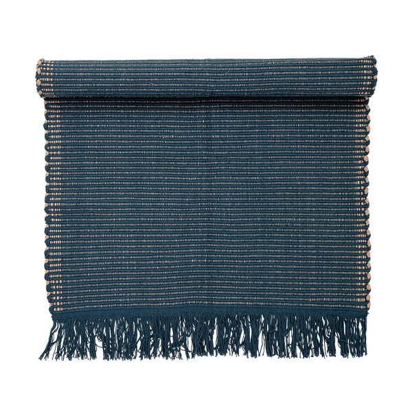 Тъмносин памучен килим Детски, 80 x 160 cm - Bloomingville Mini-image-2