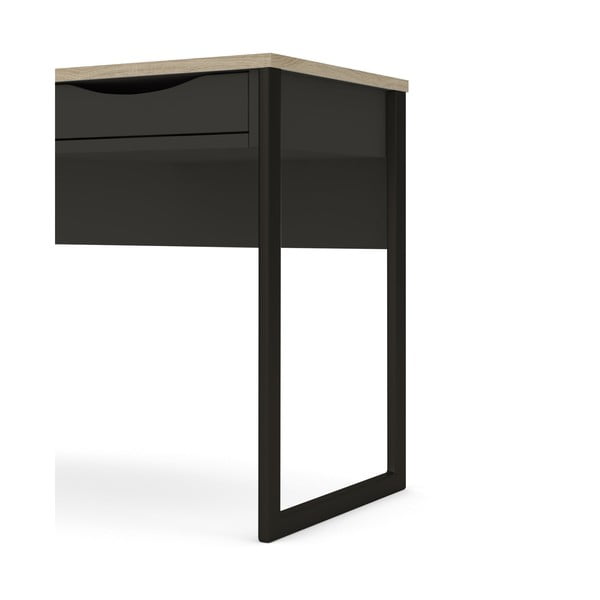 Черна работна маса , 130 x 48 cm Function Plus - Tvilum-image-4