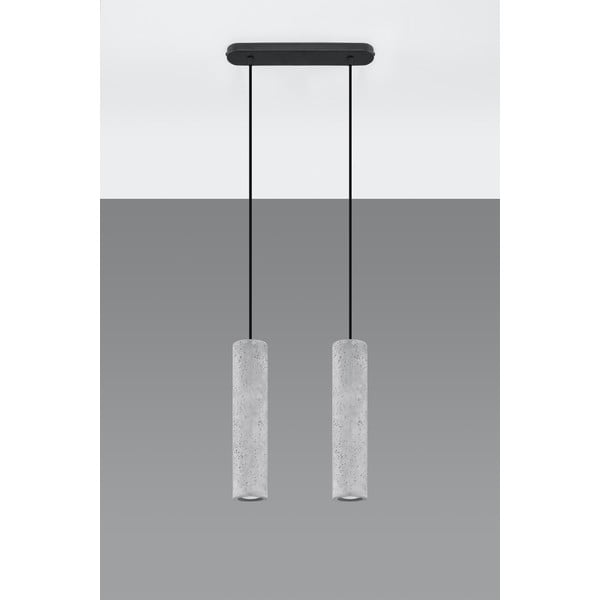 Бетонна висяща лампа, дължина 34 cm Fadre - Sollux-image-2