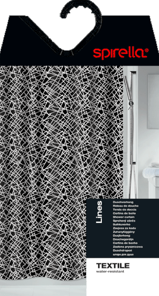 Завеса за душ 180x200 cm Lines – Spirella-image-2