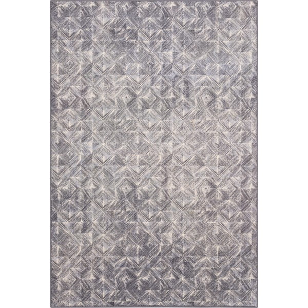 Сив вълнен килим 133x180 cm Moire - Agnella